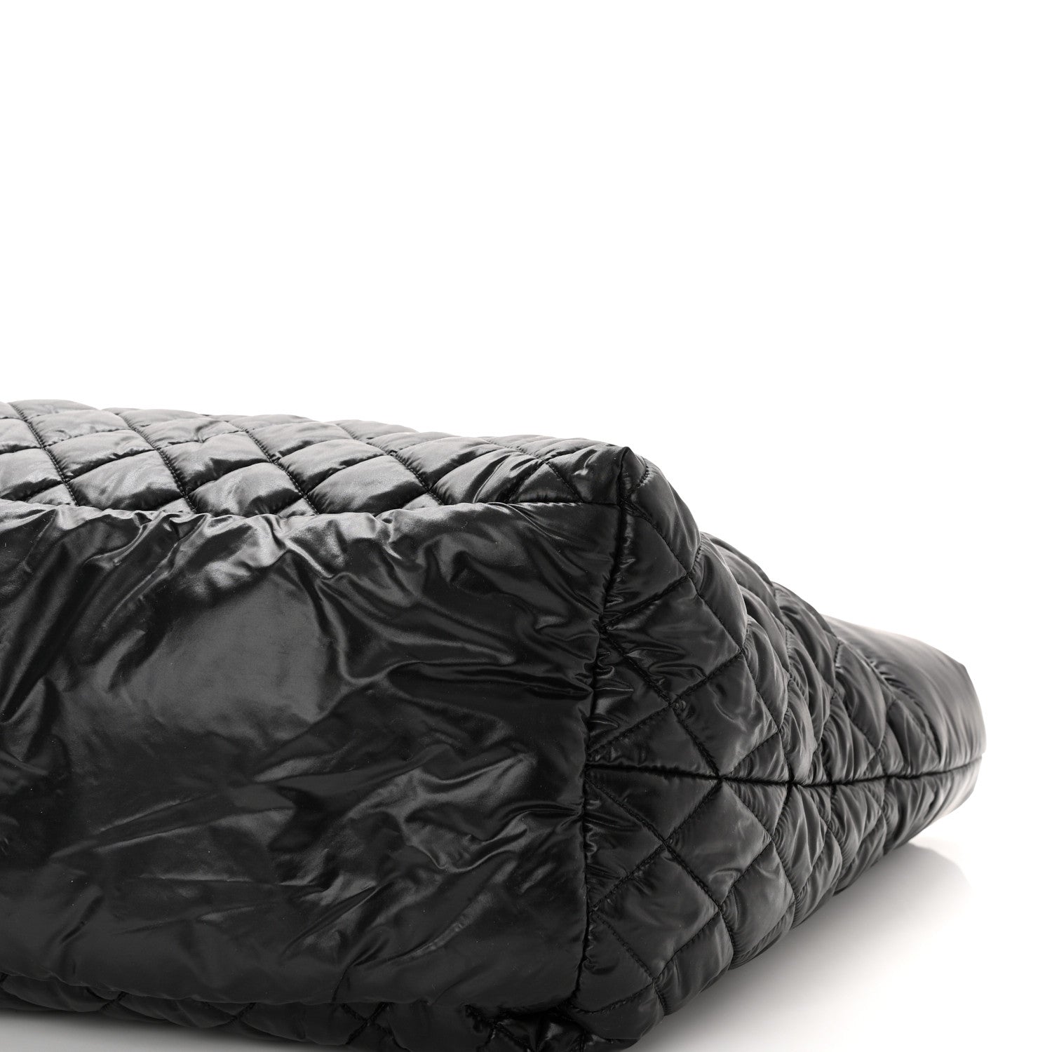 Chanel Nylon Quilted Large Coco Cocoon Tote Black 10 of 10