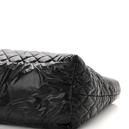 Chanel Nylon Quilted Large Coco Cocoon Tote Black 10 of 10