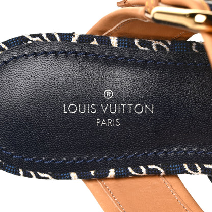 Louis Vuitton Jacquard Since 1854 Sofia Flat Mules 36 Blue 8 of 9