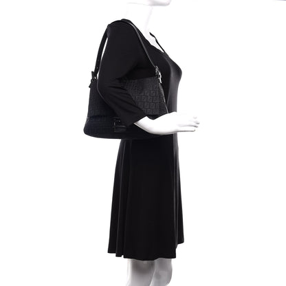 Fendi Zucchino Mama Baguette Black 2 of 10