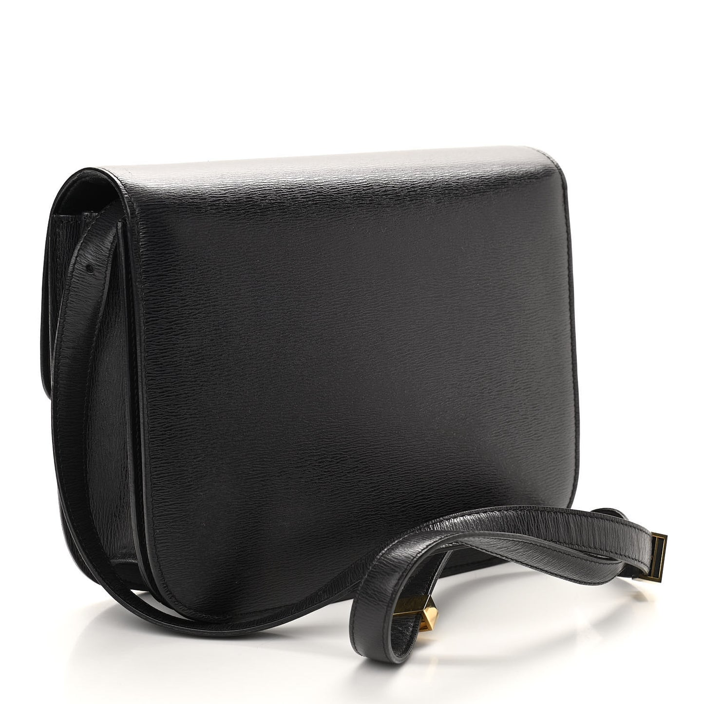 Liege Calfskin Medium Classic Box Flap Bag Black