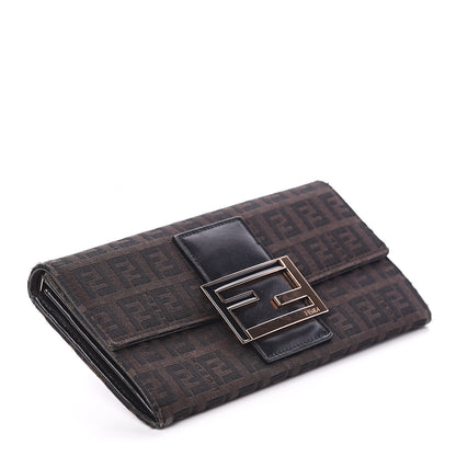 Fendi Zucchino Forever Continental Wallet Black Moro 3 of 5