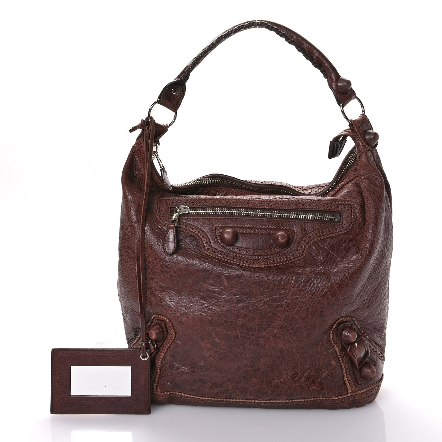 Agneau Giant Brogues Hardware Day Hobo Castagna