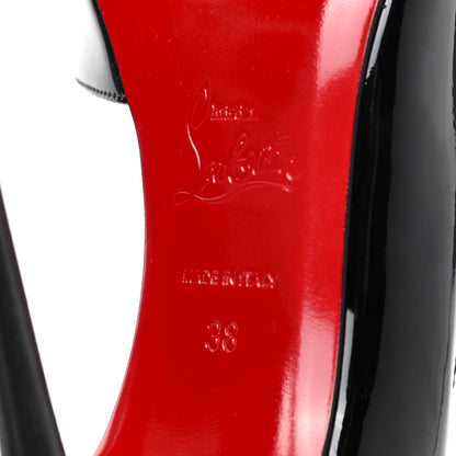 Christian Louboutin Patent Iriza 100 Pumps 38 Black 7 of 8
