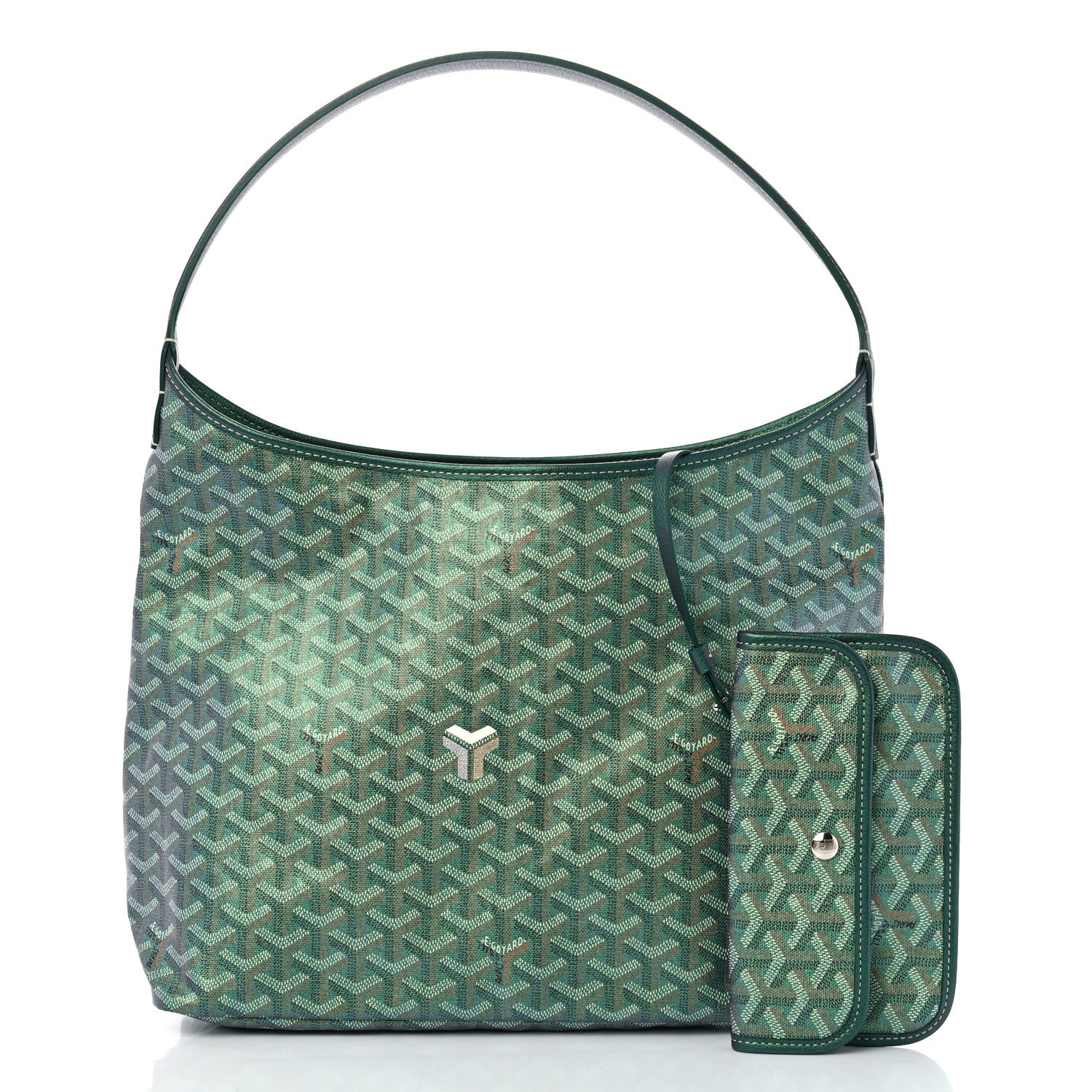 Goyard Iridescent Goyardine Boheme Hobo Pearly Green 3 of 11
