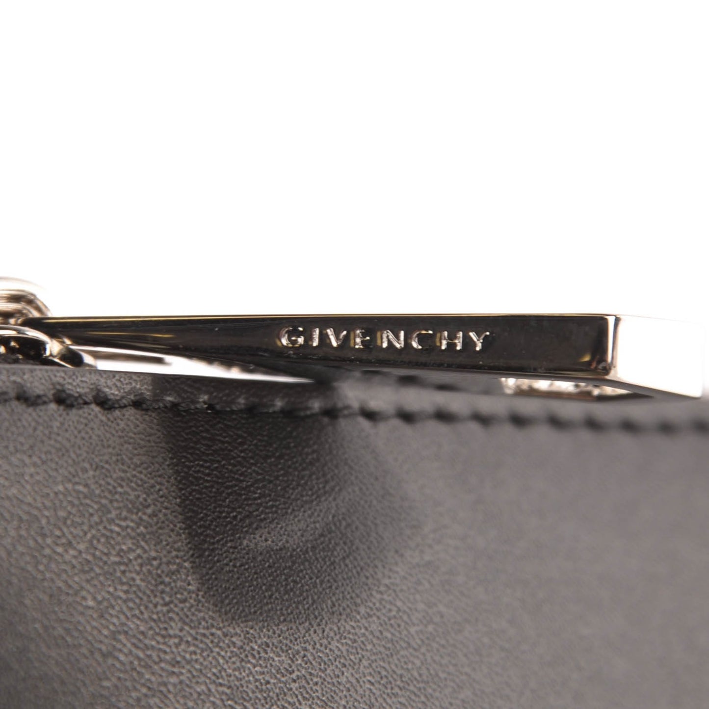 Smooth Calfskin Star Small Zip Pouch Black
