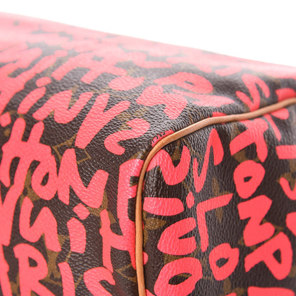 Louis Vuitton Monogram Graffiti Speedy 30 Fuchsia 8 of 13