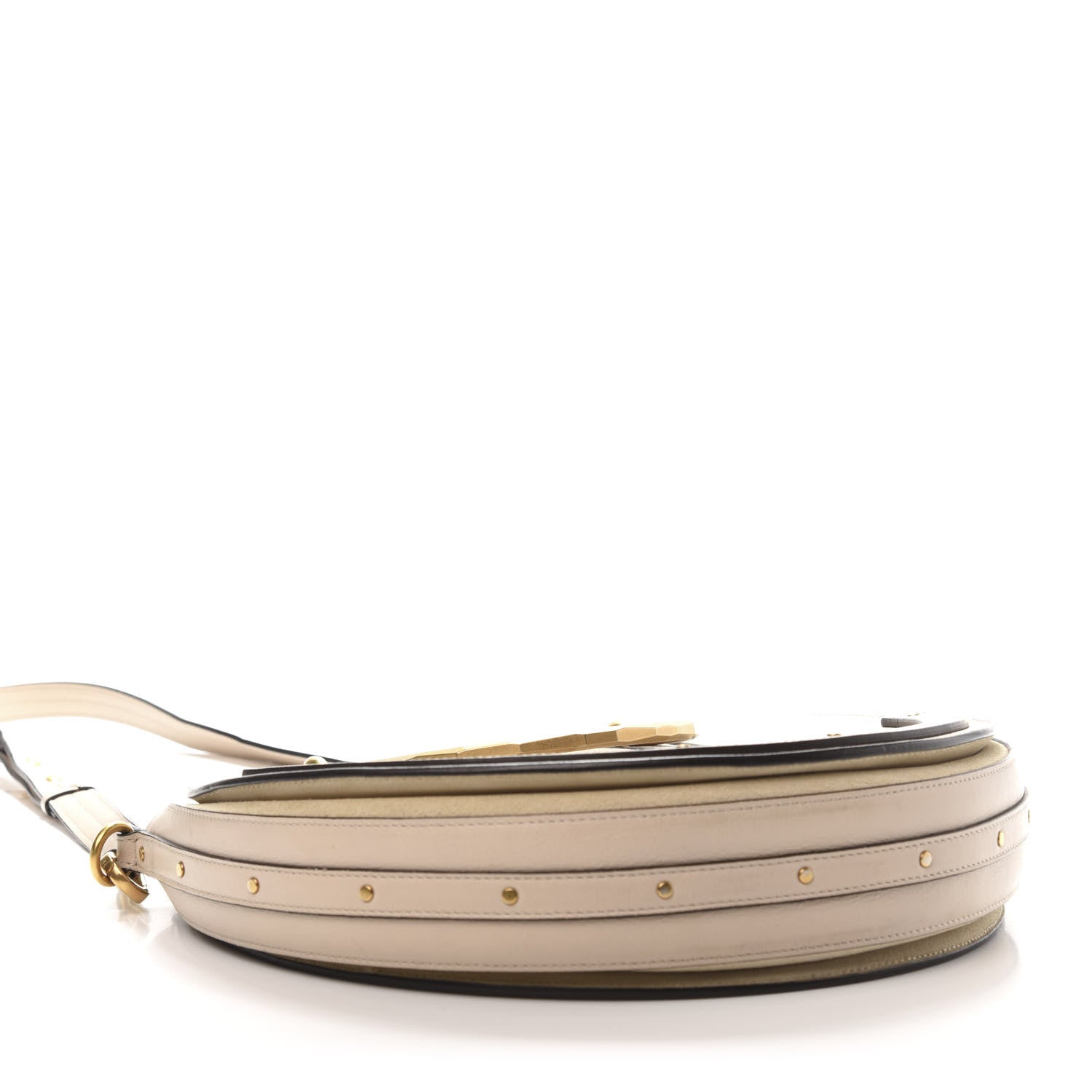 Chloe Calfskin Suede Medium Pixie Bag Abstract White 4 of 12