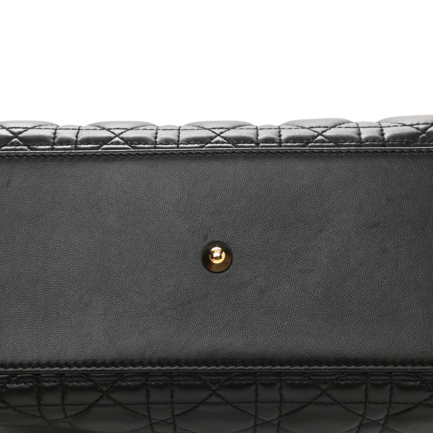 Lambskin Cannage Large Lady Dior Black