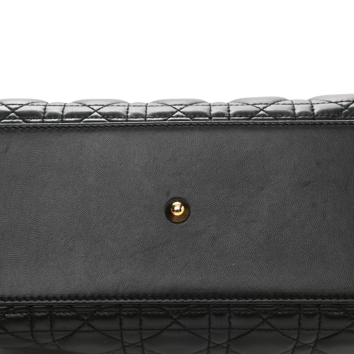 Christian Dior Lambskin Cannage Large Lady Dior Black 20 of 21