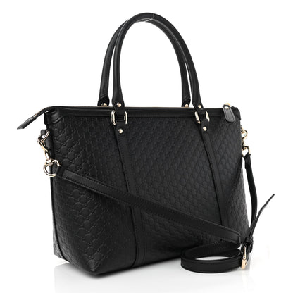 Gucci Soft Microguccissima Small Zippered Satchel Black 3 of 8