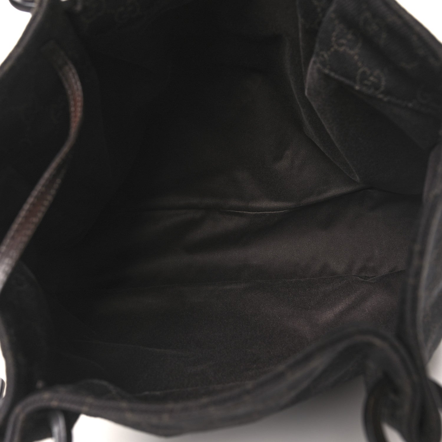 Gucci Denim Monogram Calfskin Tote Dark Brown 6 of 11