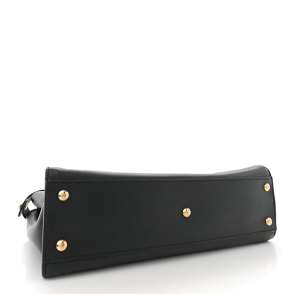 Fendi Vitello Seta Shiny Nappa Medium Peekaboo Iconic Satchel Black 4 of 10
