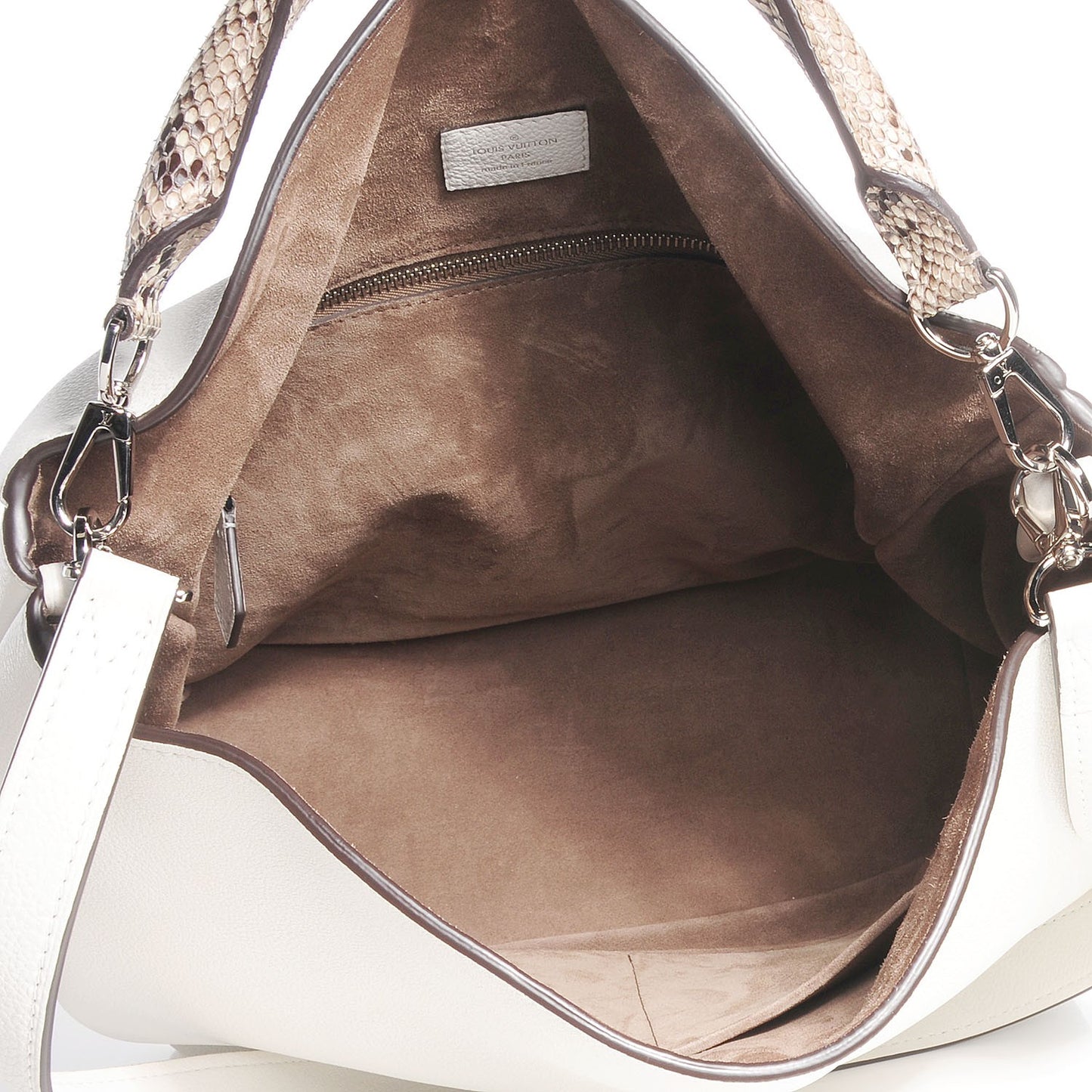 Veau Cachemire Python Babylone MM White