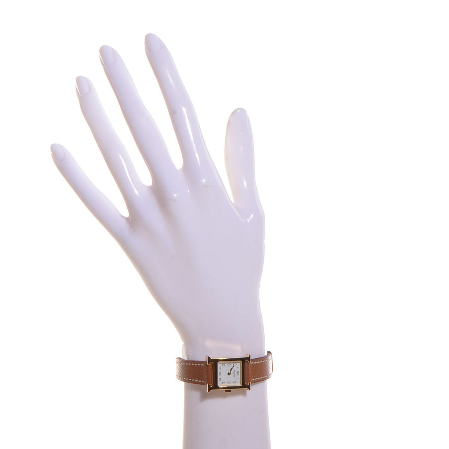 Stainless Steel Epsom 21mm Heure H Hour Quartz Watch Gold