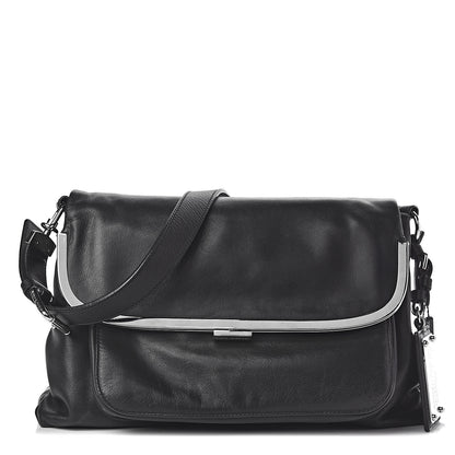 Dolce & Gabbana Calfskin Miss Sleek Shoulder Bag Black 1 of 9