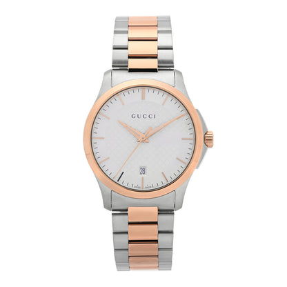 Gucci Stainless Steel 38mm G-Timeless Two Tone Quartz Watch 1 of 5