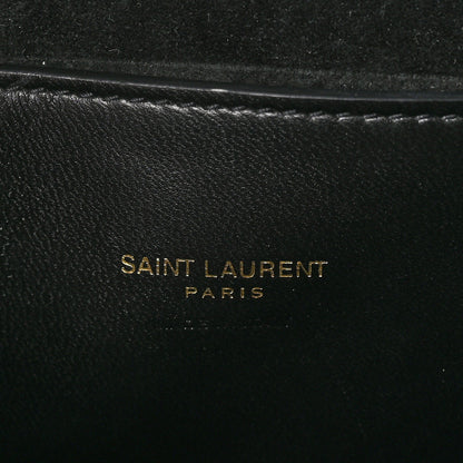 Saint Laurent Grained Calfskin Le Caban Satchel Bag Black 6 of 10