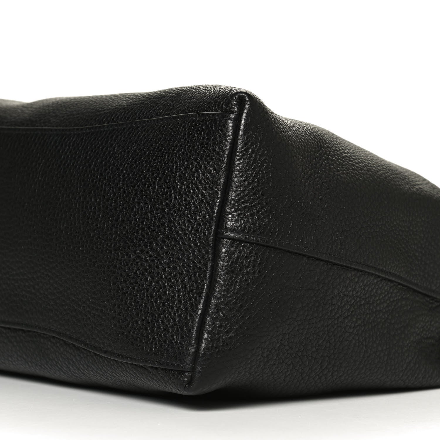 Prada Vitello Phenix Embossed Logo Hobo Black 5 of 10