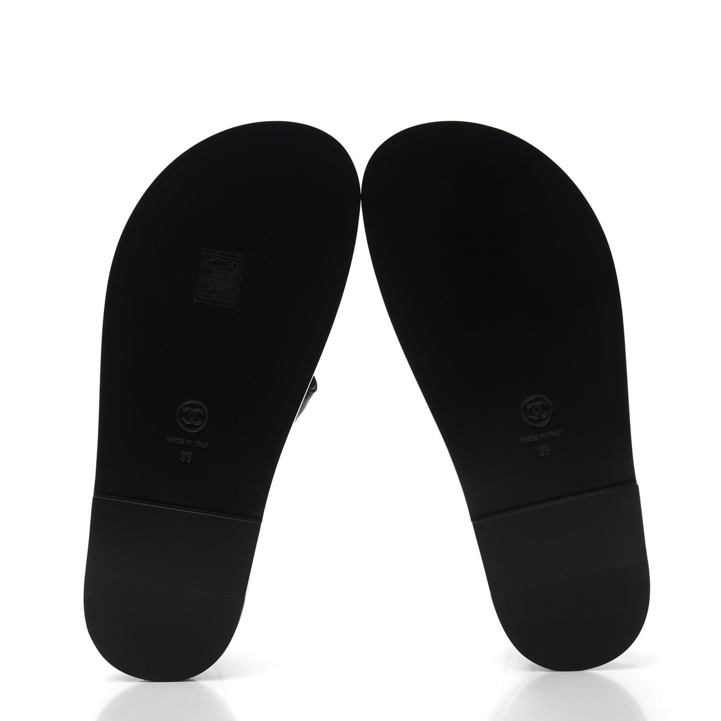 Grained Calfskin Velcro Dad Sandals 39 Black