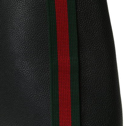 Gucci Grained Calfskin Logo Belt Bag Black 12 of 14