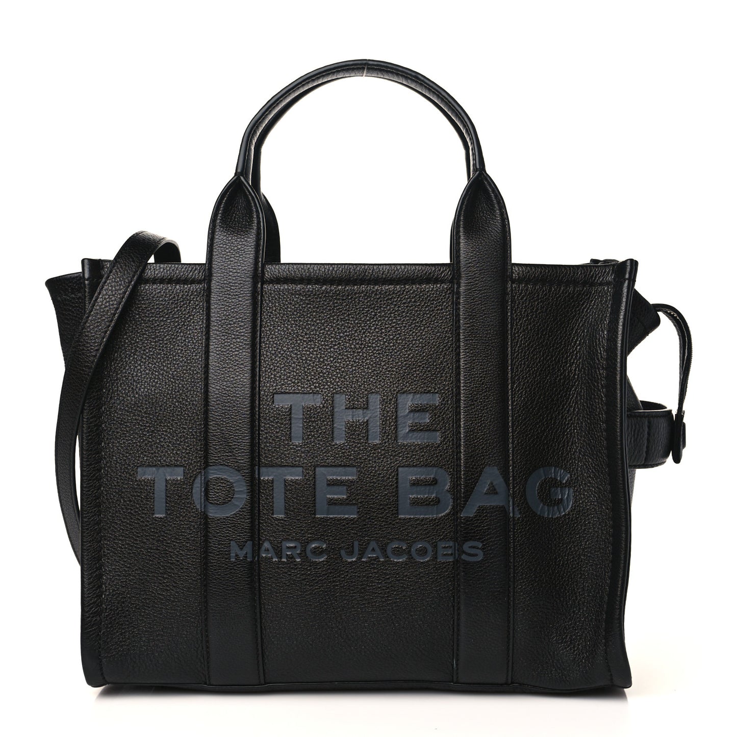 Grained Calfskin Medium The Tote Bag Black