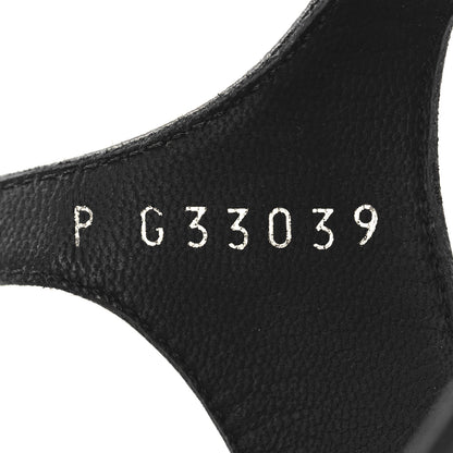 Chanel Calfskin Camellia Thong Sandals 39.5 Black 7 of 9