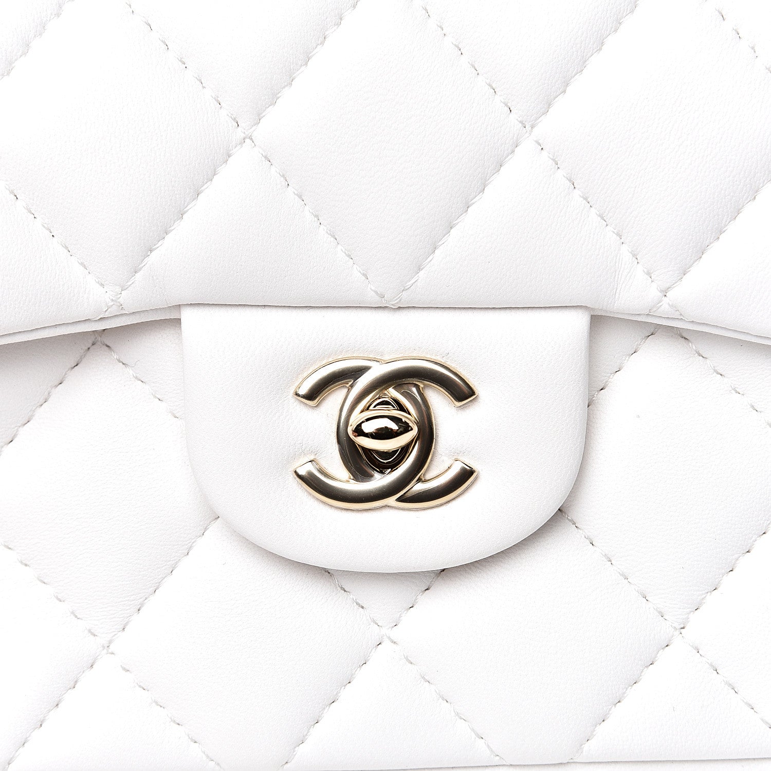 Chanel Lambskin Quilted Small My Precious Flap White 9 of 10