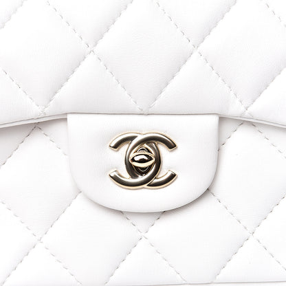 Chanel Lambskin Quilted Small My Precious Flap White 9 of 10