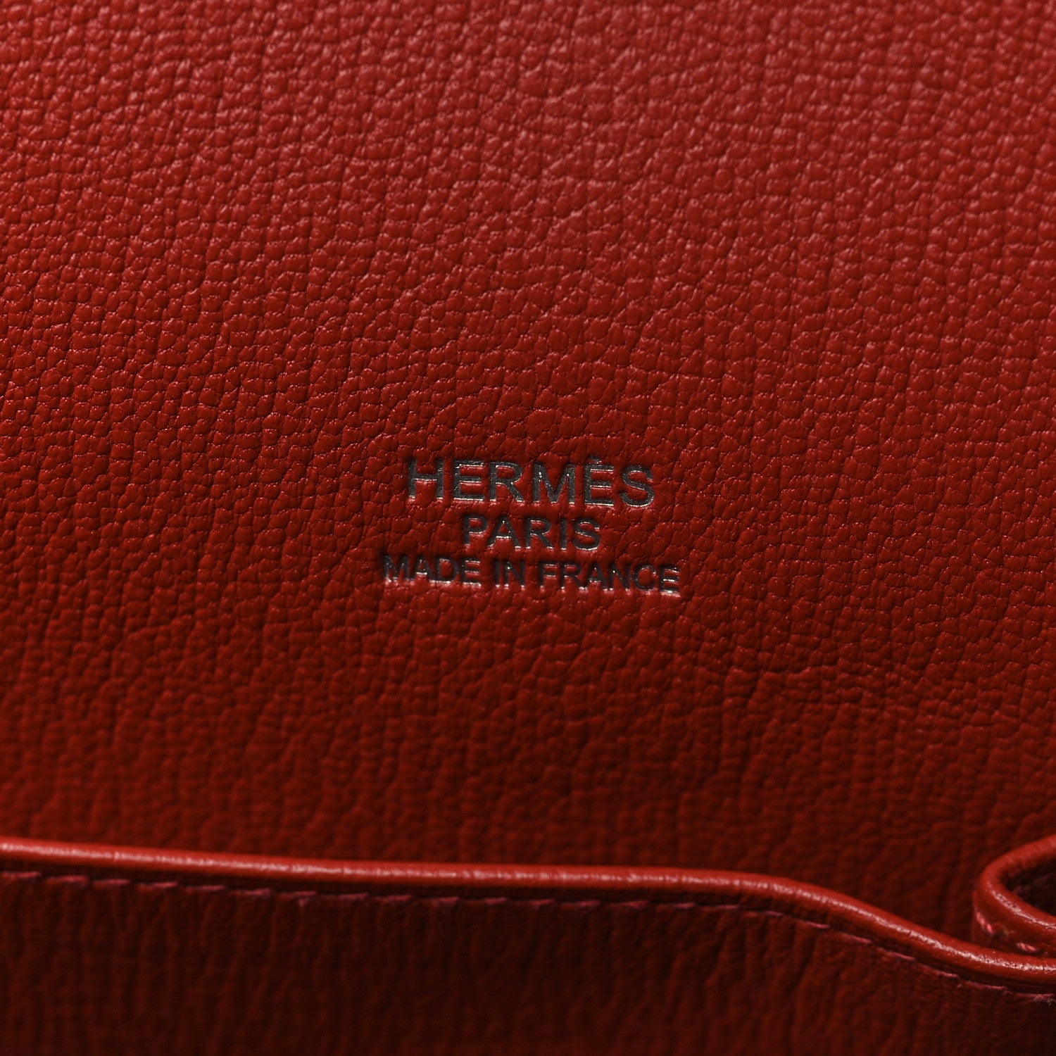 Hermes Taurillon Clemence Jypsiere 34 Rouge Venetian 5 of 9