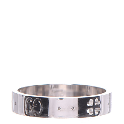 Gucci 18K White Gold Icon Clover Ring 51.9 6 1 of 4
