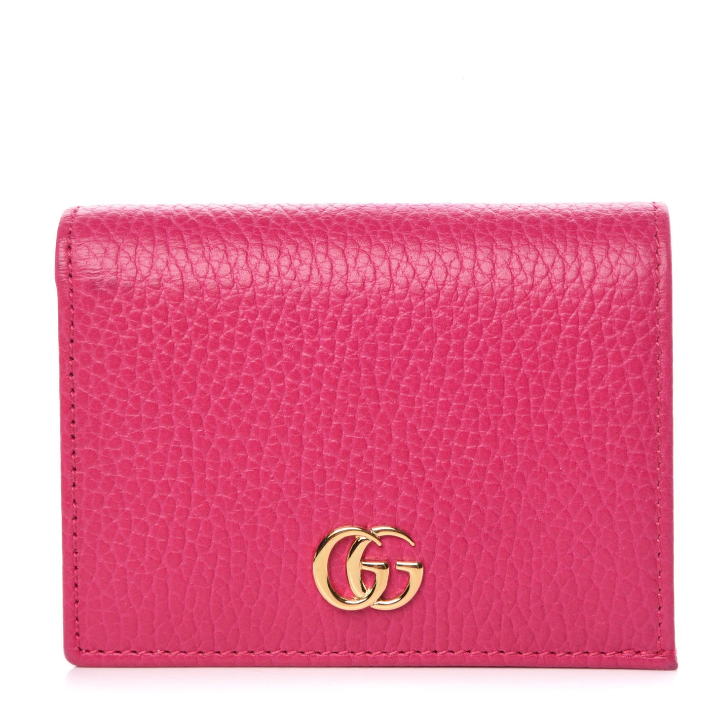 Dollar Calfskin GG Marmont Card Case Box Pink