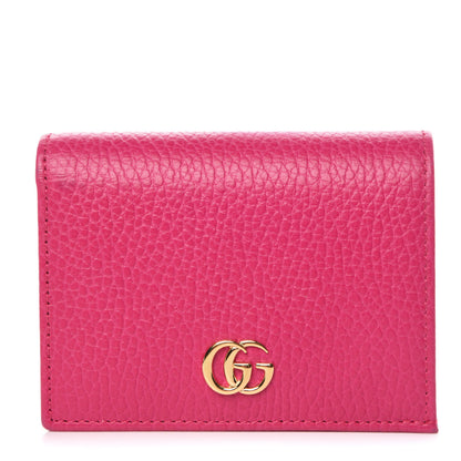 Gucci Dollar Calfskin GG Marmont Card Case Box Pink 1 of 9