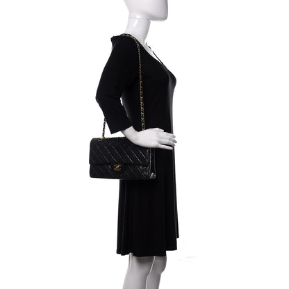 Chanel Lambskin Quilted Medium Double Flap Black 2 of 18