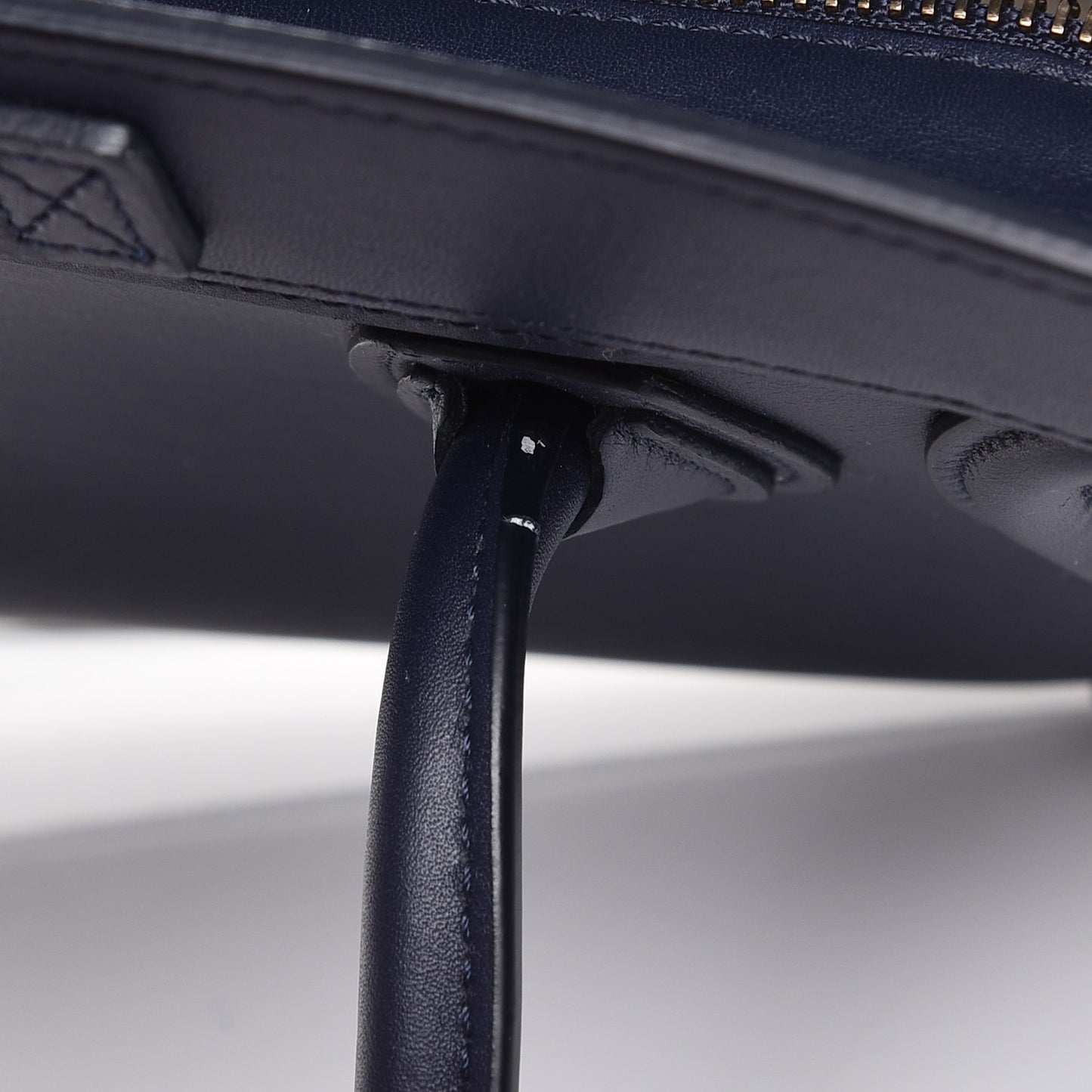 Smooth Calfskin Nano Luggage Navy Blue