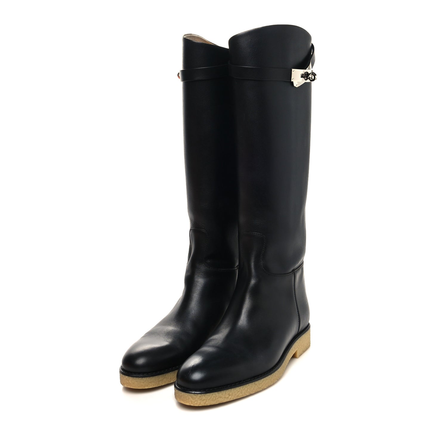 Calfskin Faustine Boots 38 Black