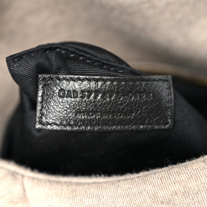 Saint Laurent Jersey Quilted Small Loulou Puffer Monogram Chain Satchel Chalk Beige 7 of 10