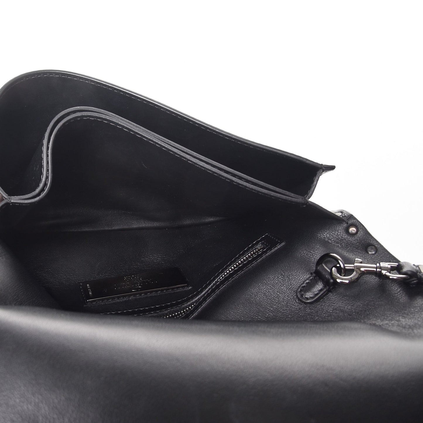 Nappa Rockstud Wristlet Clutch Black