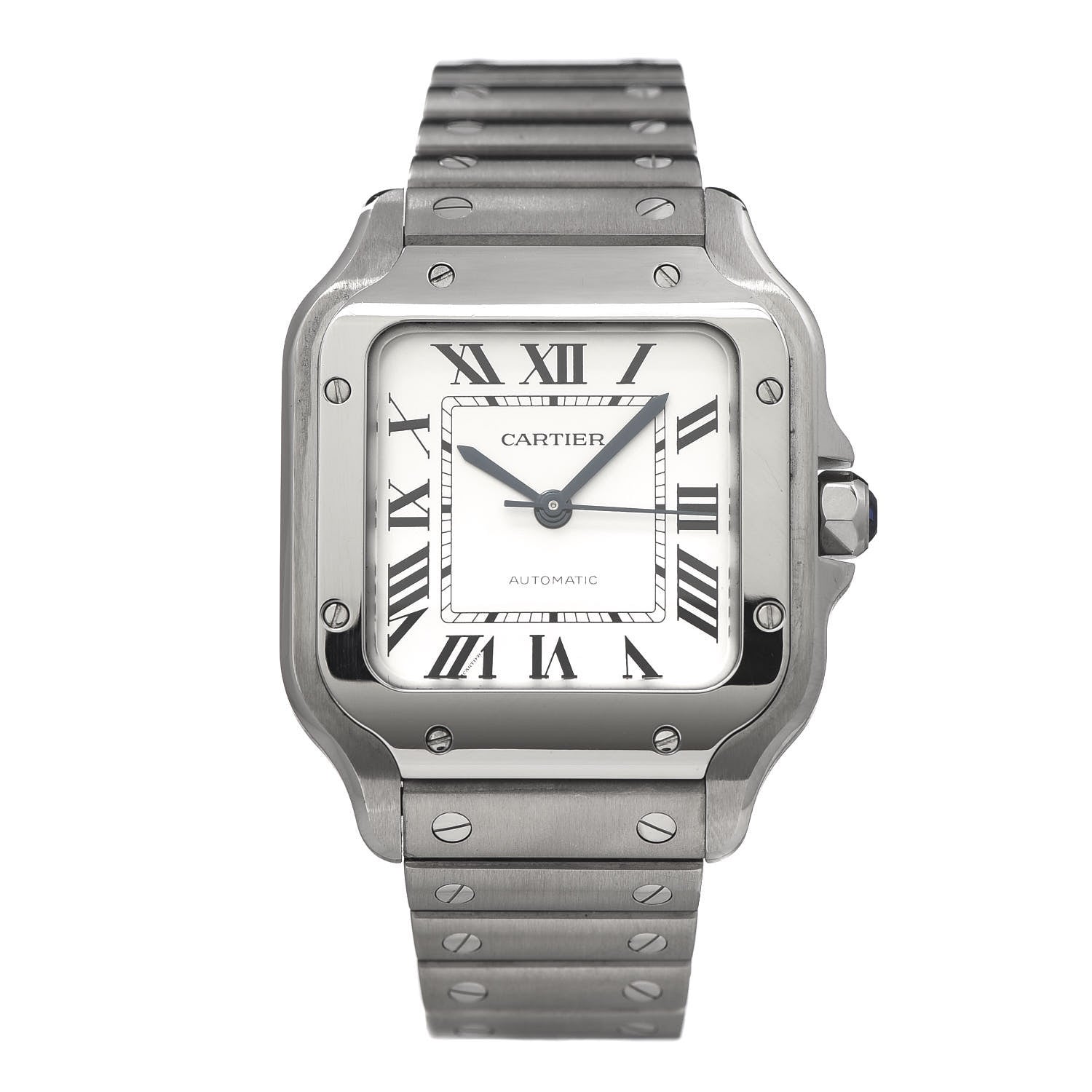 Cartier Stainless Steel 35mm Santos de Cartier Automatic Watch 1 of 6