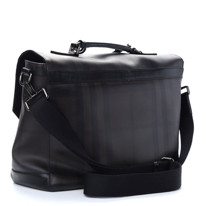 Burberry Smoked Check Messenger Bag Black 3 of 12