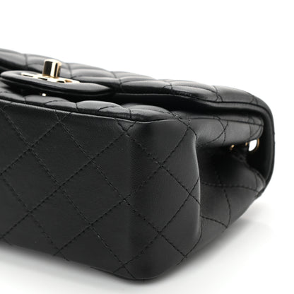 Chanel Lambskin Quilted Mini Square Flap Black 9 of 11