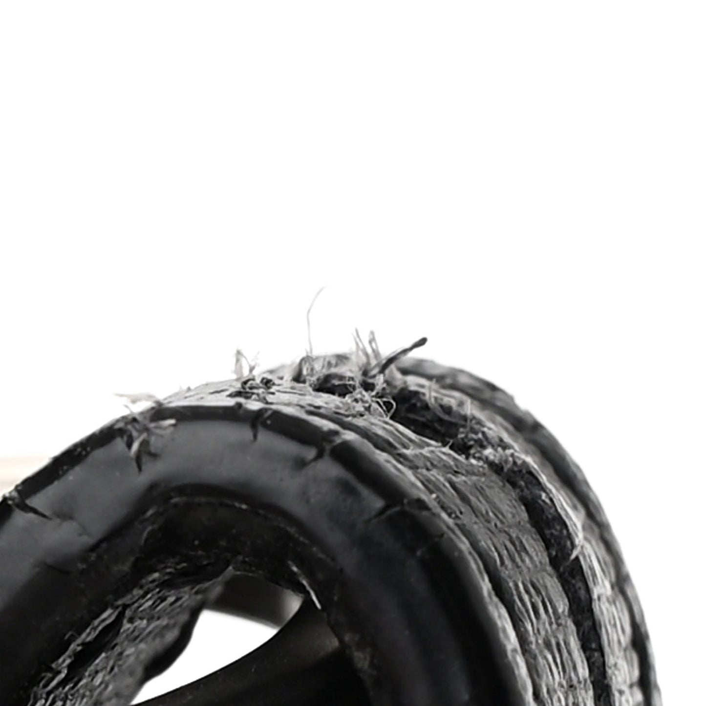 Saffiano Sculpture Binder Clip Shoulder Bag Black