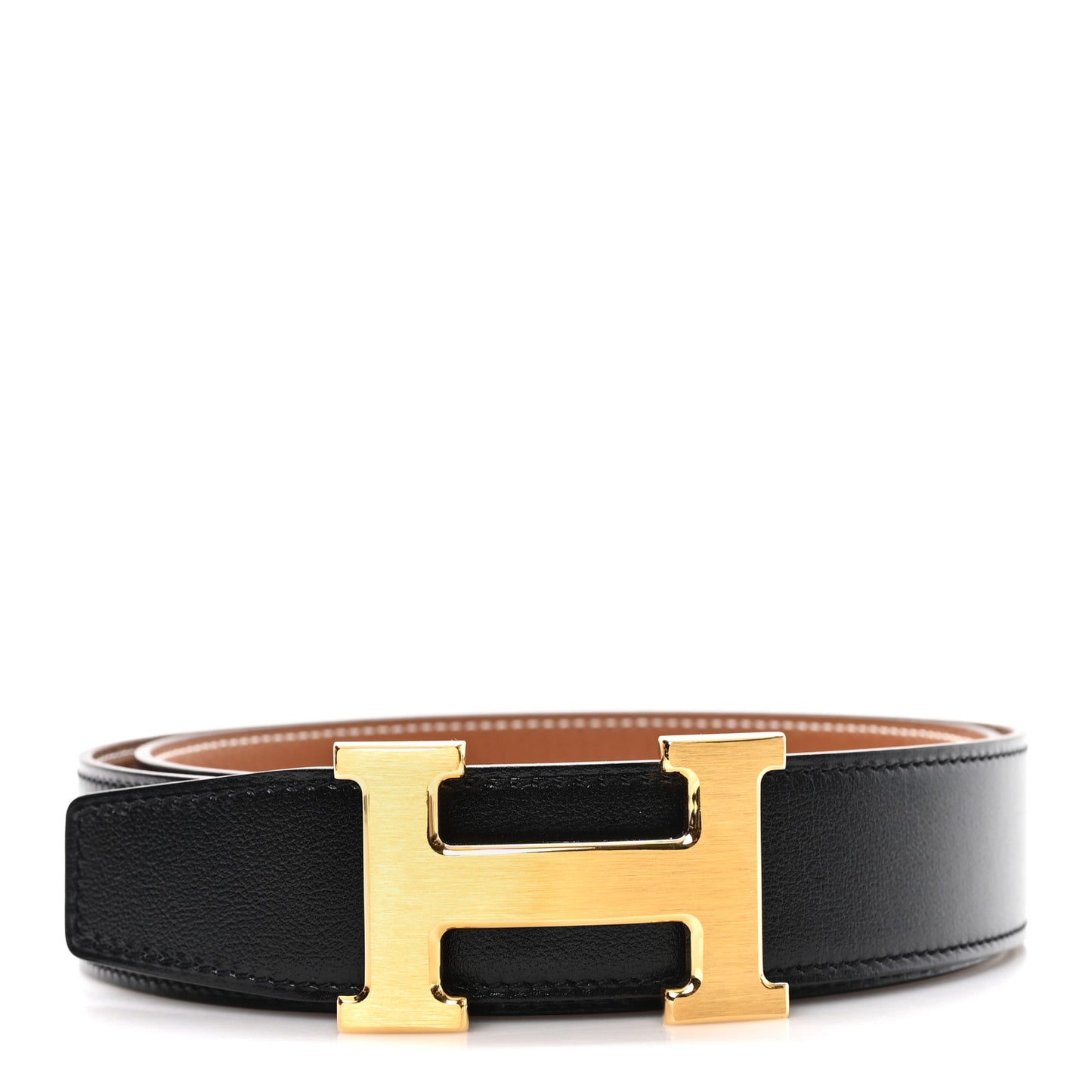 Box Togo H Belt 85 34 Black Gold