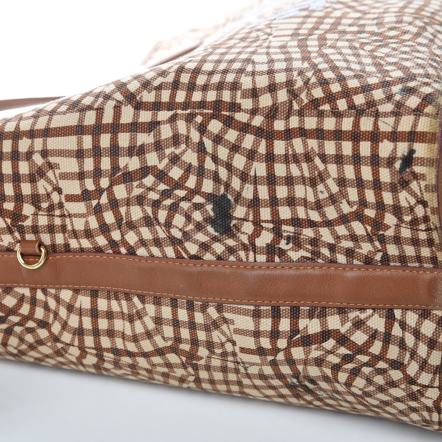 MCM Visetos Medium Liz Reversible Shopper Tote Cognac 12 of 15
