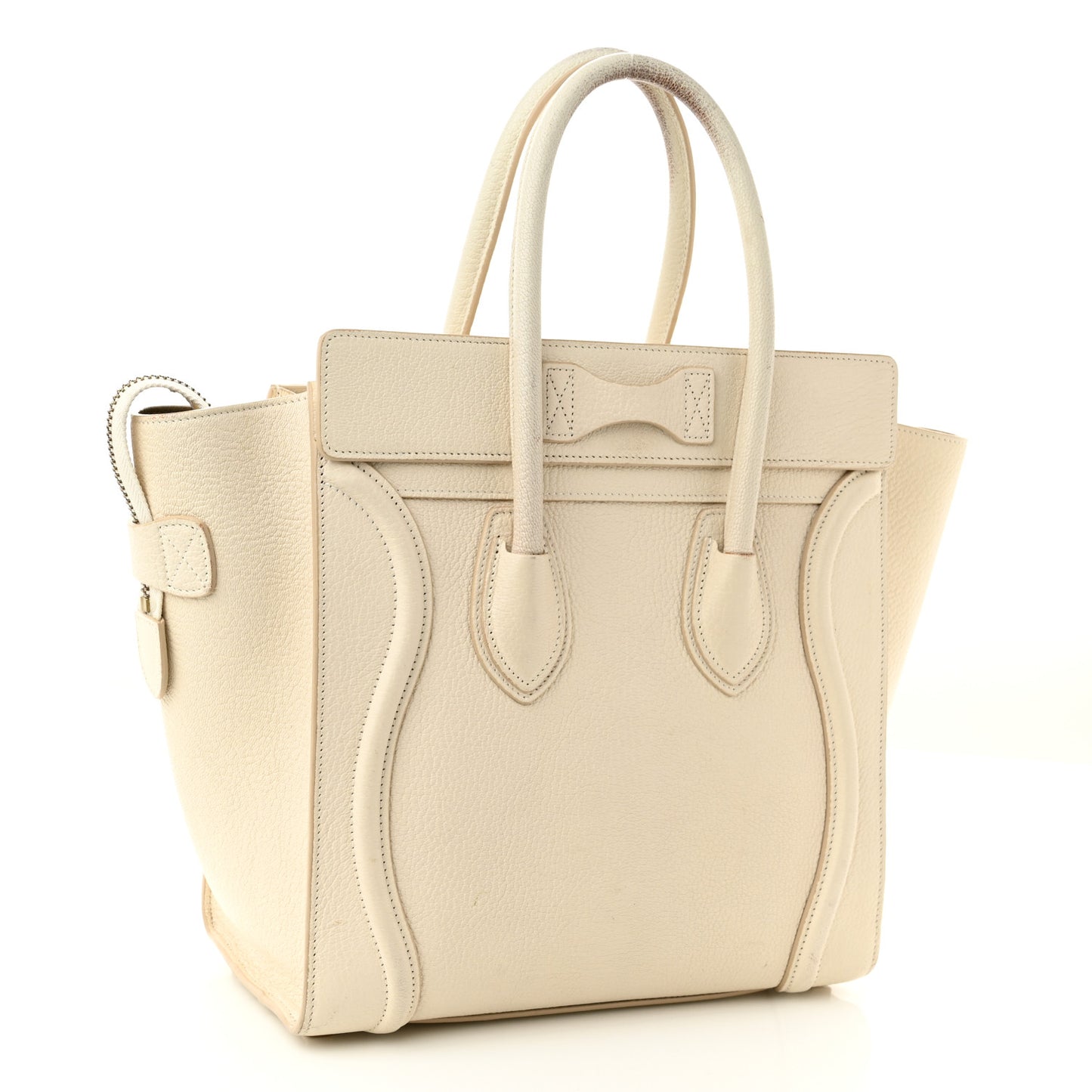 Goatskin Micro Luggage White
