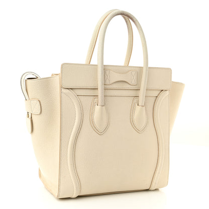 Celine Goatskin Micro Luggage White 3 of 18
