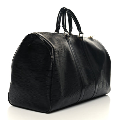 Louis Vuitton Epi Keepall 45 Black 3 of 13