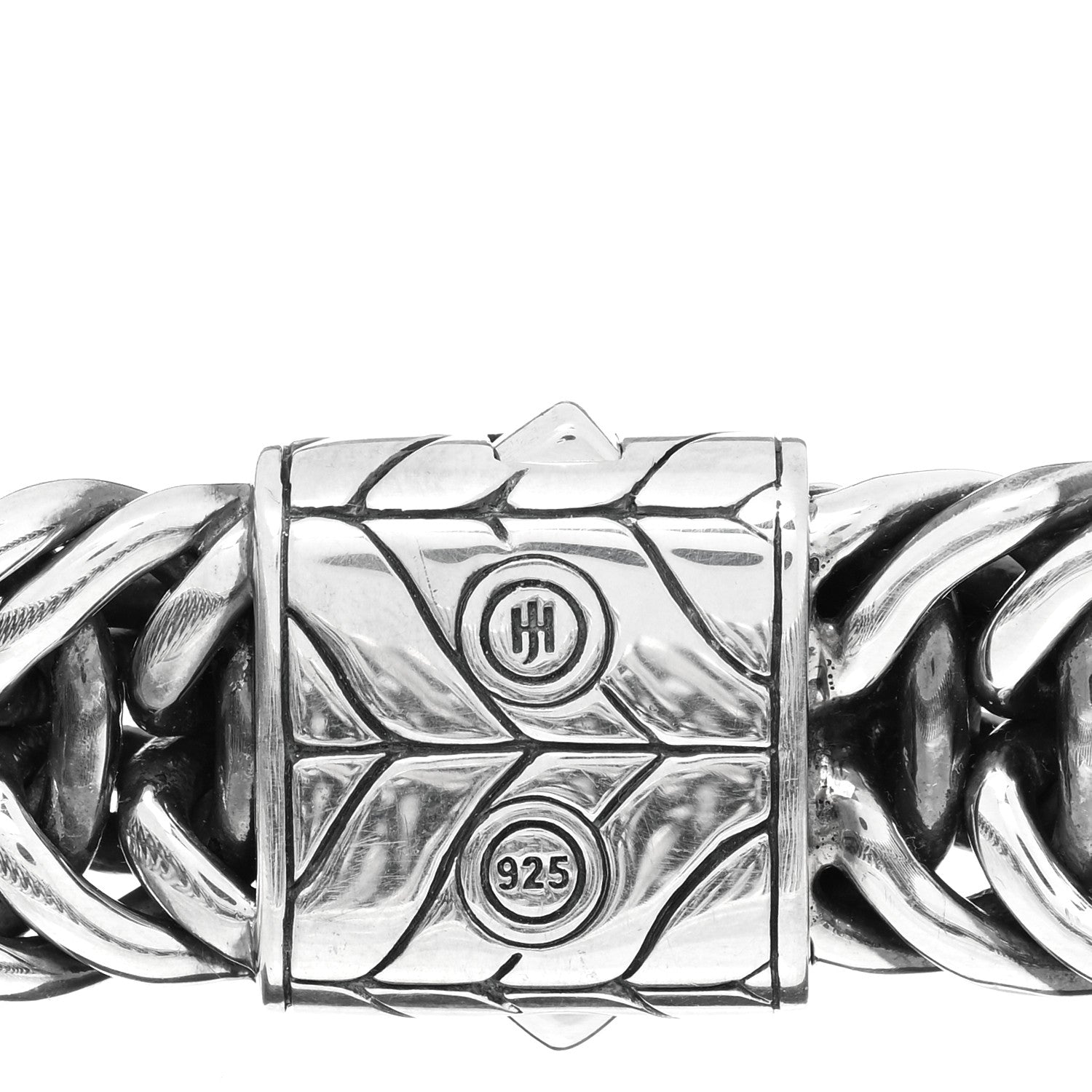 John Hardy Sterling Silver Diamond 15mm Kami Chain Bracelet 3 of 3