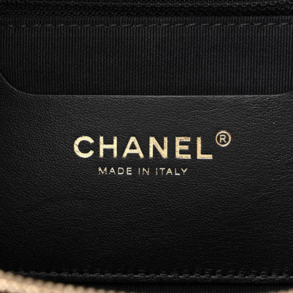 Chanel Shiny Caviar Quilted Chain Handle Shopping Tote Black 6 of 12