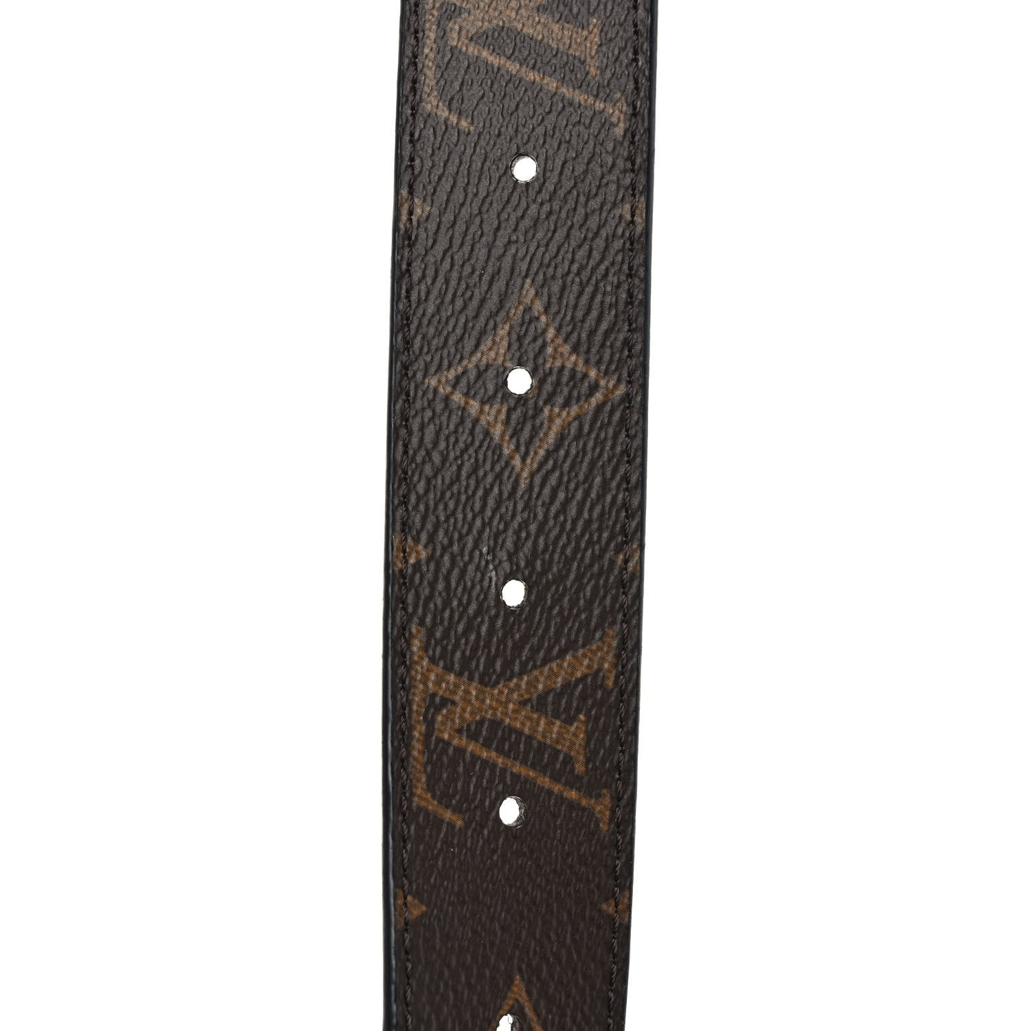 Louis Vuitton Calfskin Monogram 30mm LV Initiales Reversible Belt 90 36 Black 4 of 5